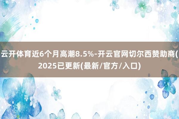 云开体育近6个月高潮8.5%-开云官网切尔西赞助商(2025已更新(最新/官方/入口)