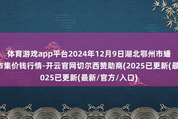 体育游戏app平台2024年12月9日湖北鄂州市蟠龙农产物批发市集价钱行情-开云官网切尔西赞助商(2025已更新(最新/官方/入口)